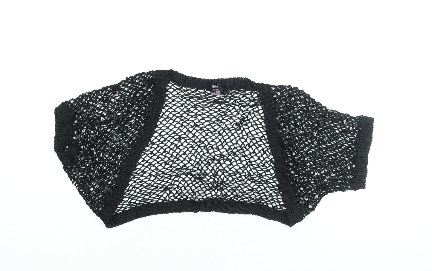 Womens UK Size M NEXT Black Shrug Jumper