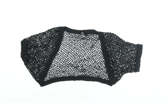 Womens UK Size M NEXT Black Shrug Jumper