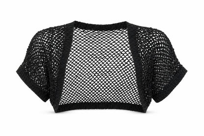 Next Womens Black V-Neck Viscose Shrug Jumper Size M - Sequin Size M-L