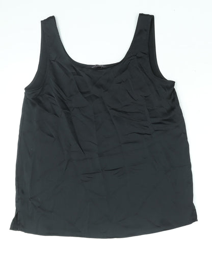 Womens UK Size 10 Marks and Spencer Black Camisole Blouse