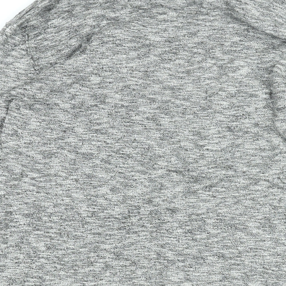 DNM Dissident Mens Grey Round Neck Cotton Pullover Jumper Size S Long Sleeve