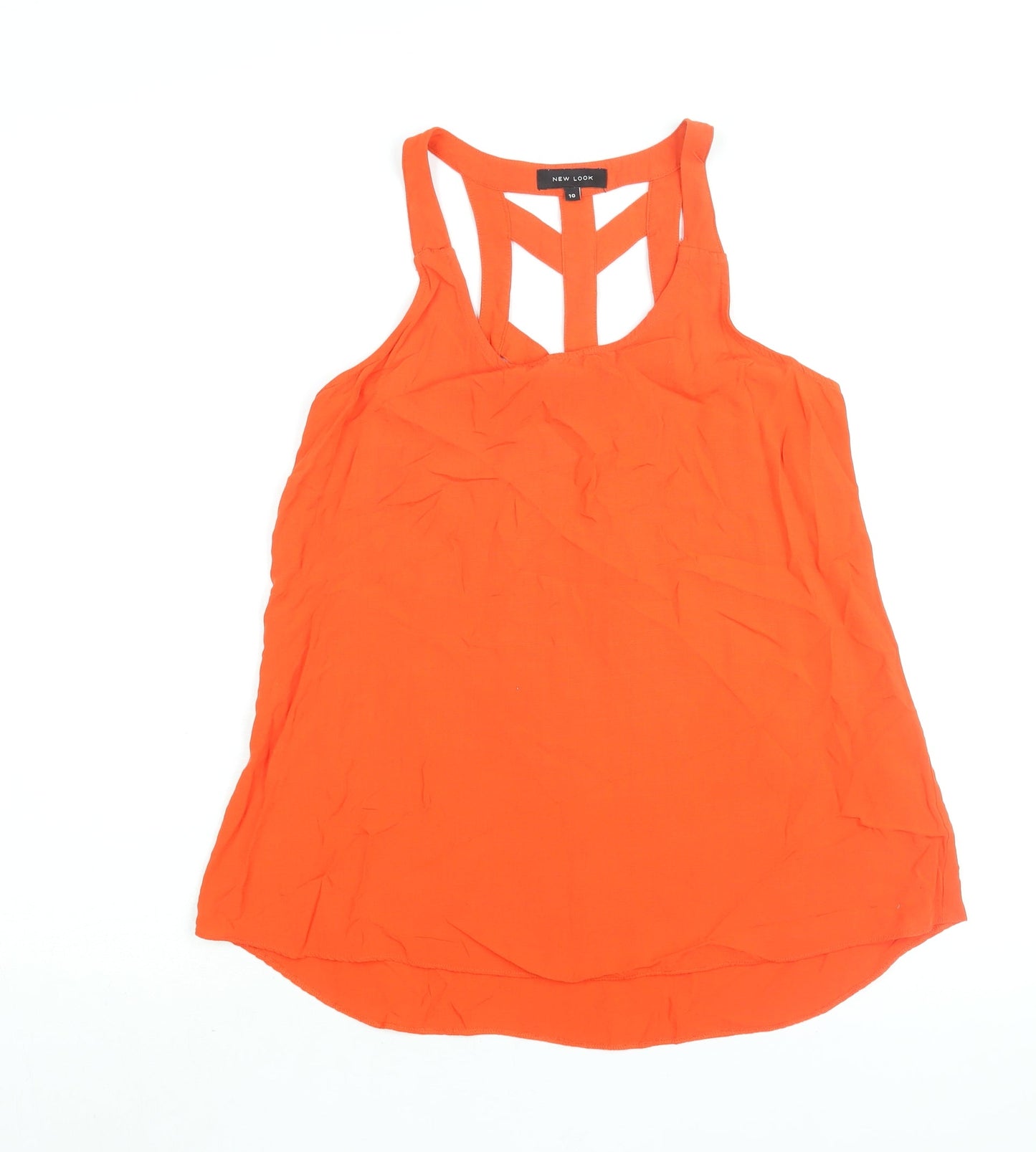 Womens UK Size 10 New Look Red Camisole Blouse