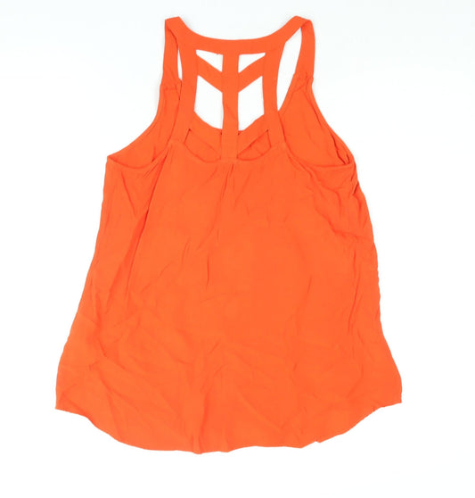 Womens UK Size 10 New Look Red Camisole Blouse