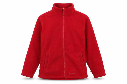 Womens UK Size 12 Mountain Life Red Full Zip Jumper