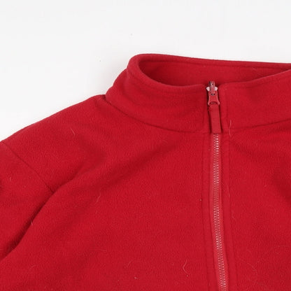 Womens UK Size 12 Mountain Life Red Full Zip Jumper