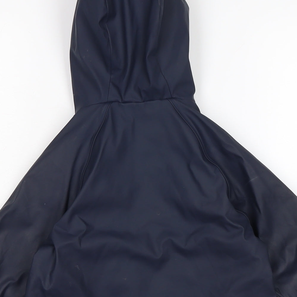 Lupilo Girls Blue Rain Coat Coat Size 18-24 Months Zip