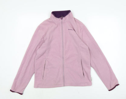 Womens UK Size 14 Quechua Purple Full Zip Jumper