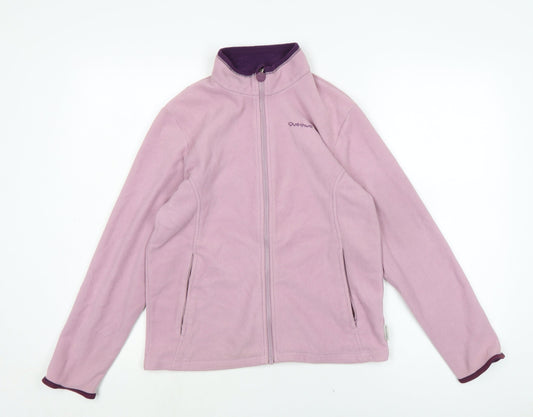 Womens UK Size 14 Quechua Purple Full Zip Jumper