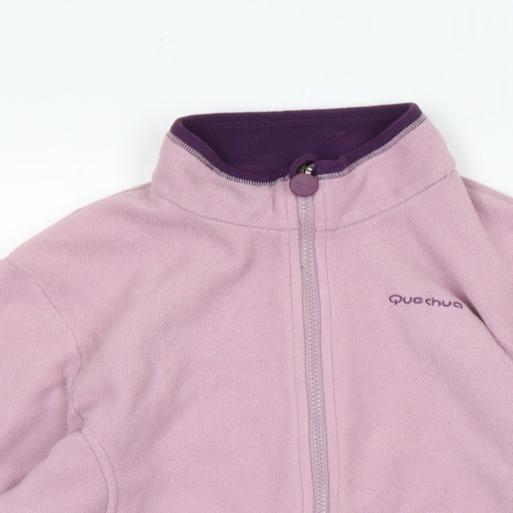 Womens UK Size 14 Quechua Purple Full Zip Jumper