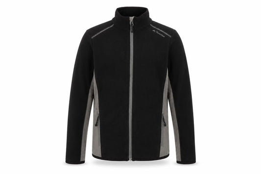 Quechua Boys Black Mock Neck Polyester Full Zip Jumper Size 10 Years Zip
