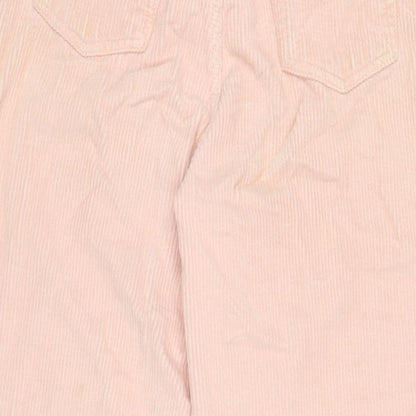 BDG Womens Pink Cotton Trousers Size 6 L22 in Regular Zip