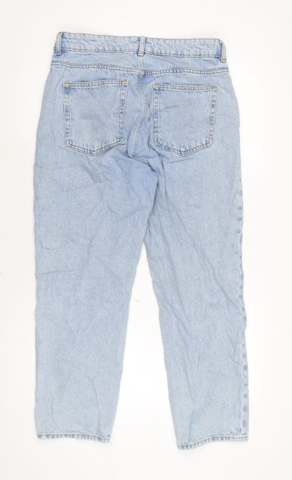Womens UK Size 12 H&M Regular Fit Straight Blue Jeans