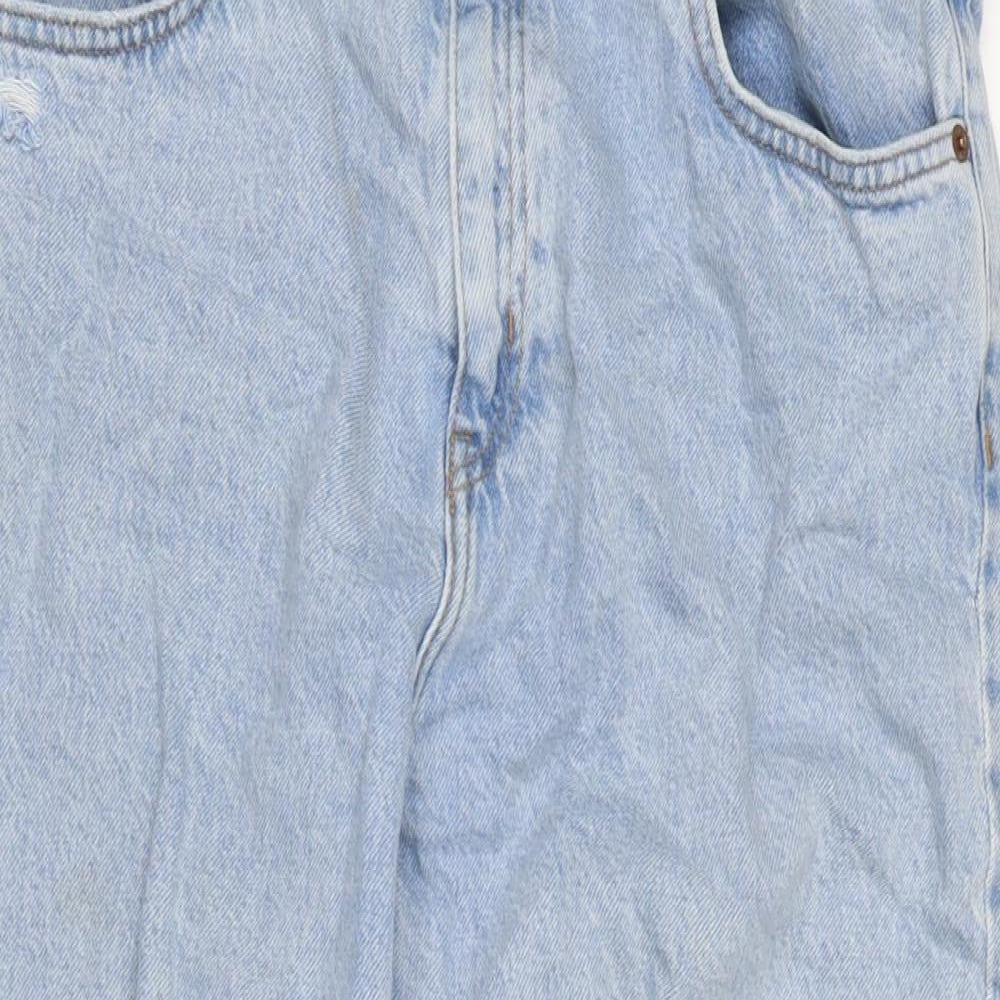 Womens UK Size 12 H&M Regular Fit Straight Blue Jeans
