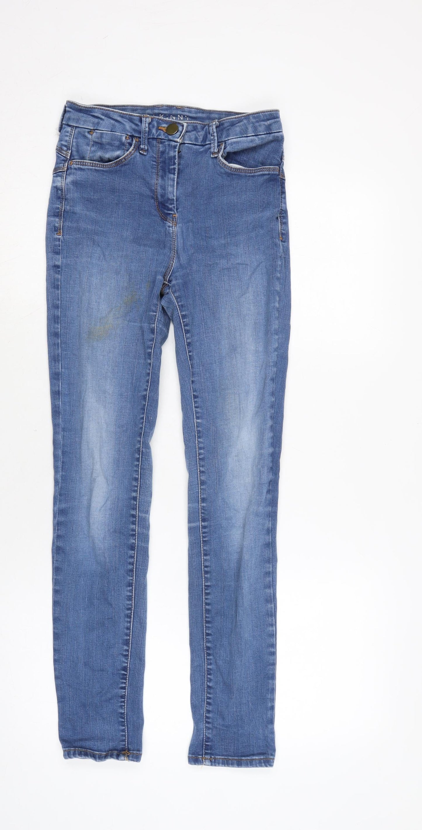 Womens UK Size 8 Marks and Spencer Regular Fit Skinny Blue Jeans