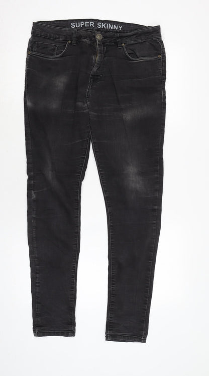 Mens UK Size 30 in Peacocks Regular Fit Tapered Blue Jeans