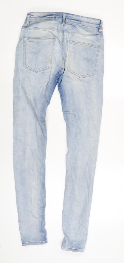 Mens UK Size 26 in Topman Regular Fit Skinny Blue Jeans