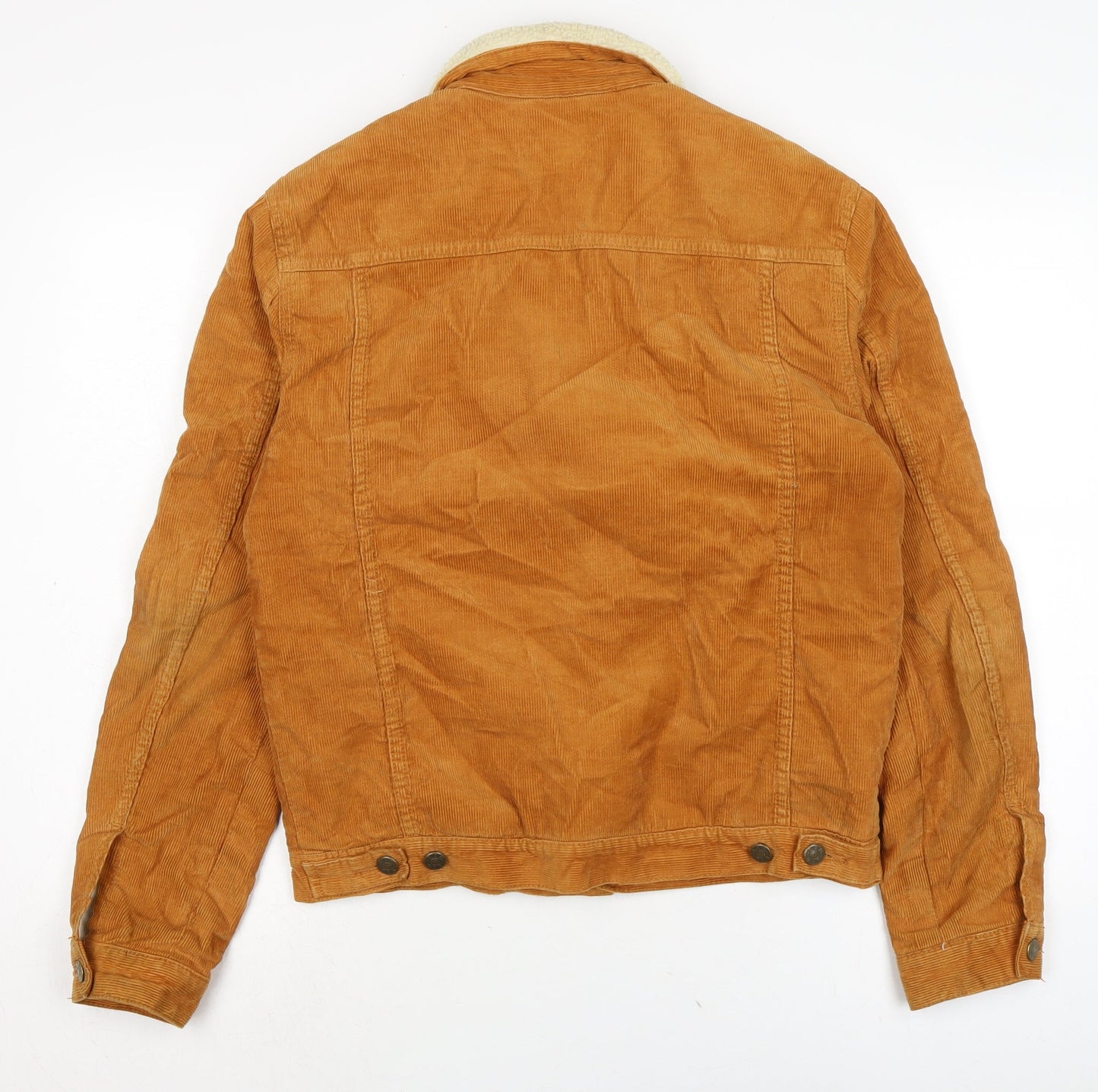 Mens UK Size S Topman Brown Biker Coat