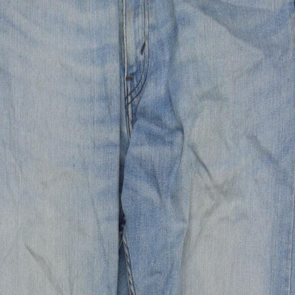 Levi's Mens Blue Cotton Straight Jeans Size 36 in L30 in Regular Zip