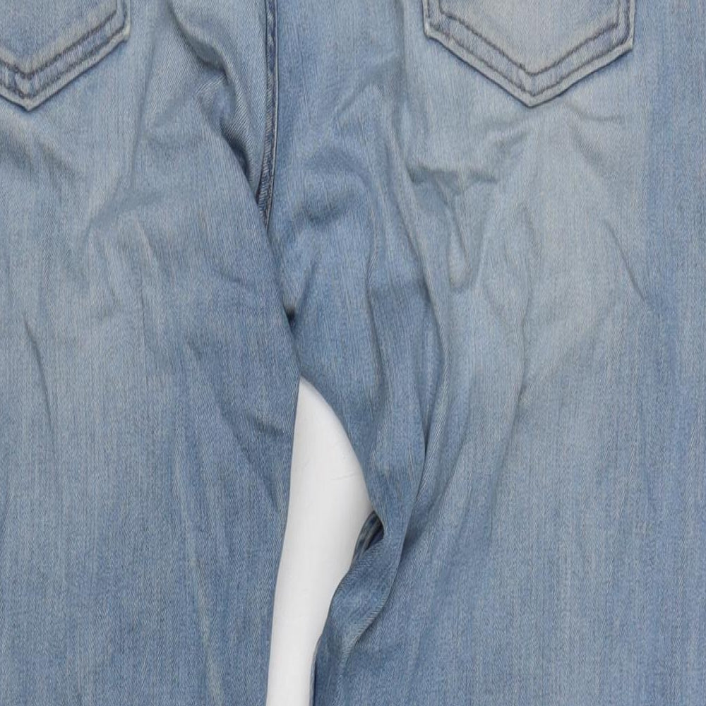 Levi's Mens Blue Cotton Straight Jeans Size 36 in L30 in Regular Zip