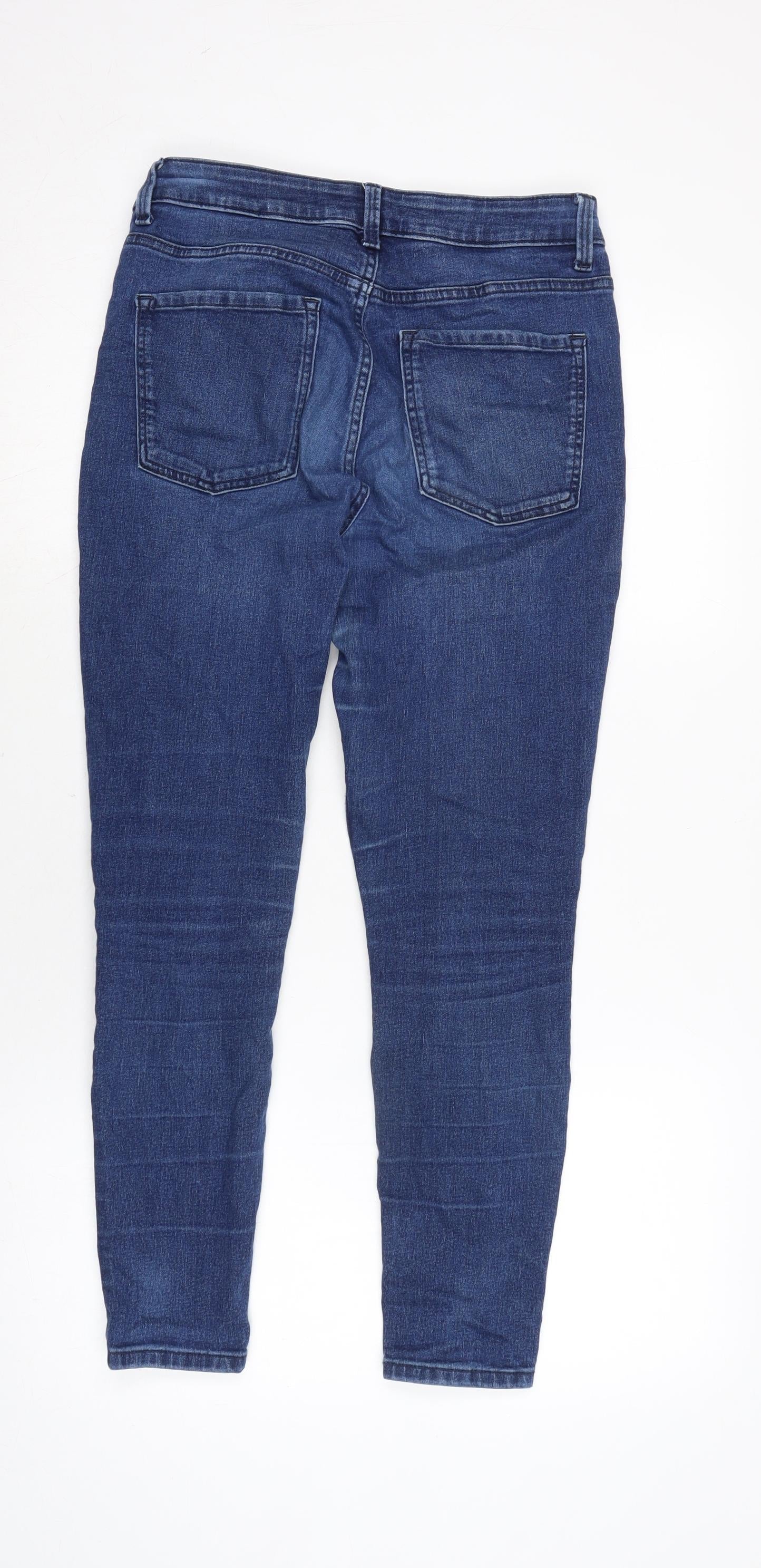 Womens UK Size 10 Marks and Spencer Regular Fit Skinny Blue Jeans