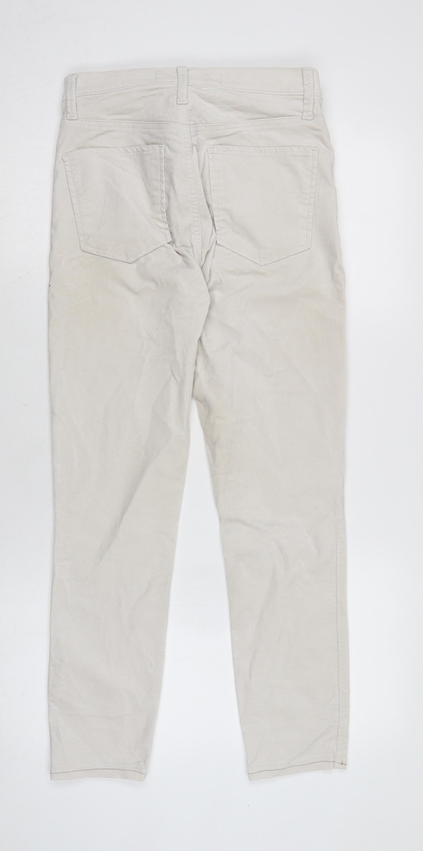 Womens UK Size 8 Gap Regular Fit  Ivory Trousers