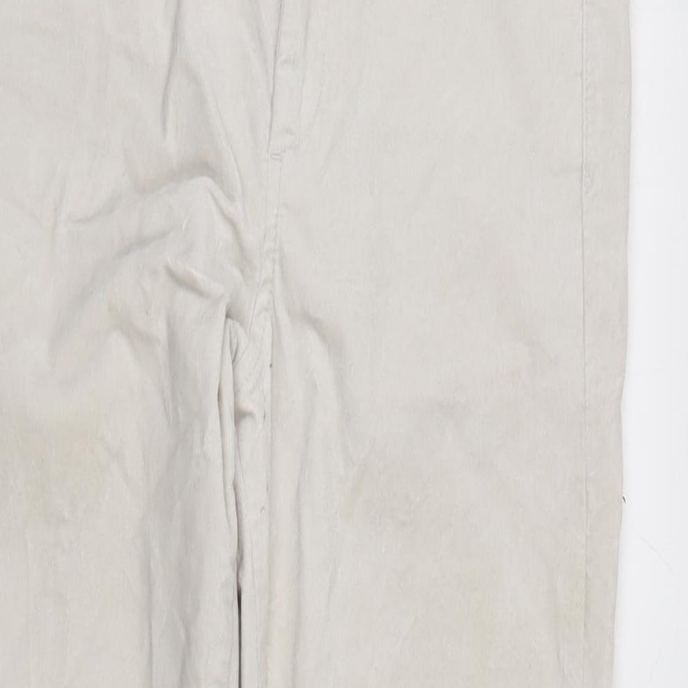 Womens UK Size 8 Gap Regular Fit  Ivory Trousers