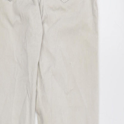 Womens UK Size 8 Gap Regular Fit  Ivory Trousers