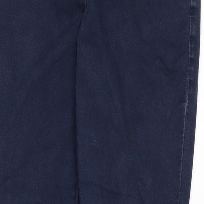 Marks and Spencer Womens Blue Cotton Blend Jegging Jeans Size 12 L27 in Regular