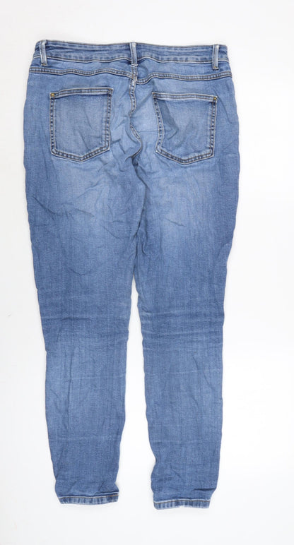 Womens UK Size 30 in Marks and Spencer Regular Fit Tapered Blue Jeans