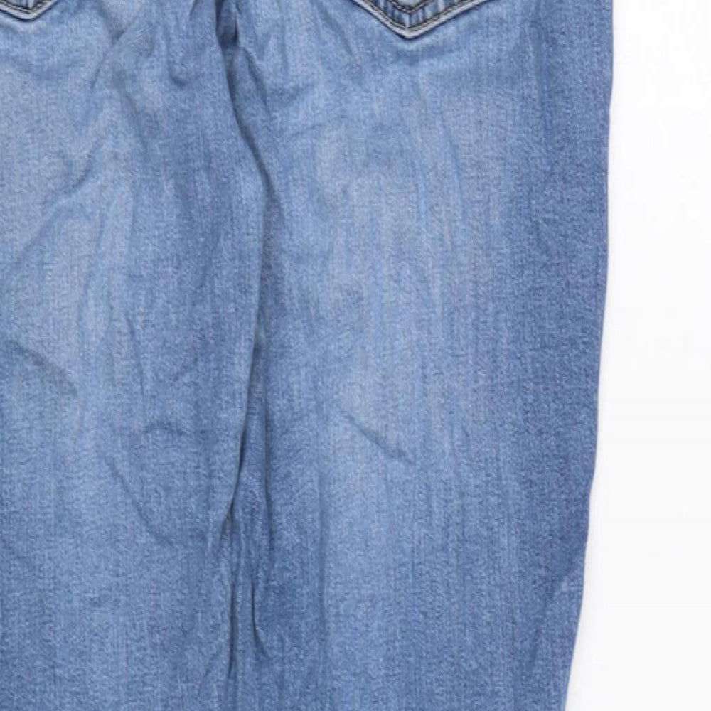 Womens UK Size 30 in Marks and Spencer Regular Fit Tapered Blue Jeans