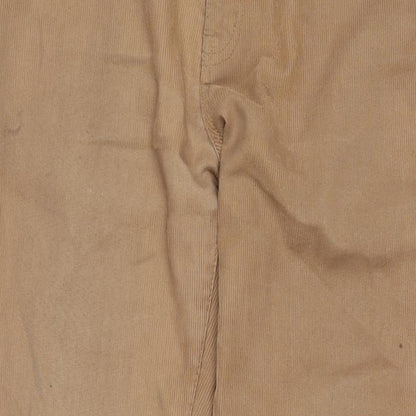 6th Sense Womens Brown Cotton Straight Jeans Size 34 in L28 in Regular Zip
