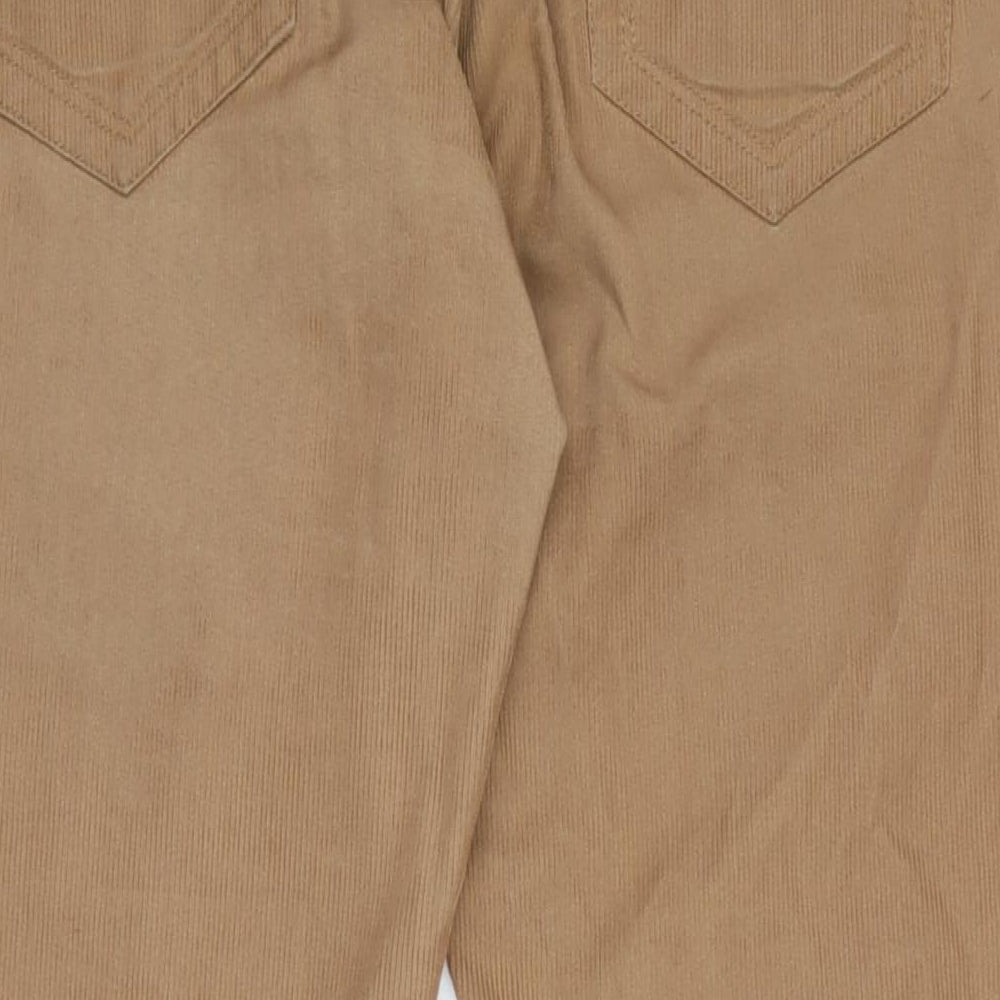 6th Sense Womens Brown Cotton Straight Jeans Size 34 in L28 in Regular Zip