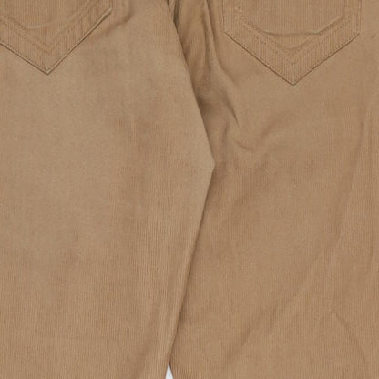 6th Sense Womens Brown Cotton Straight Jeans Size 34 in L28 in Regular Zip