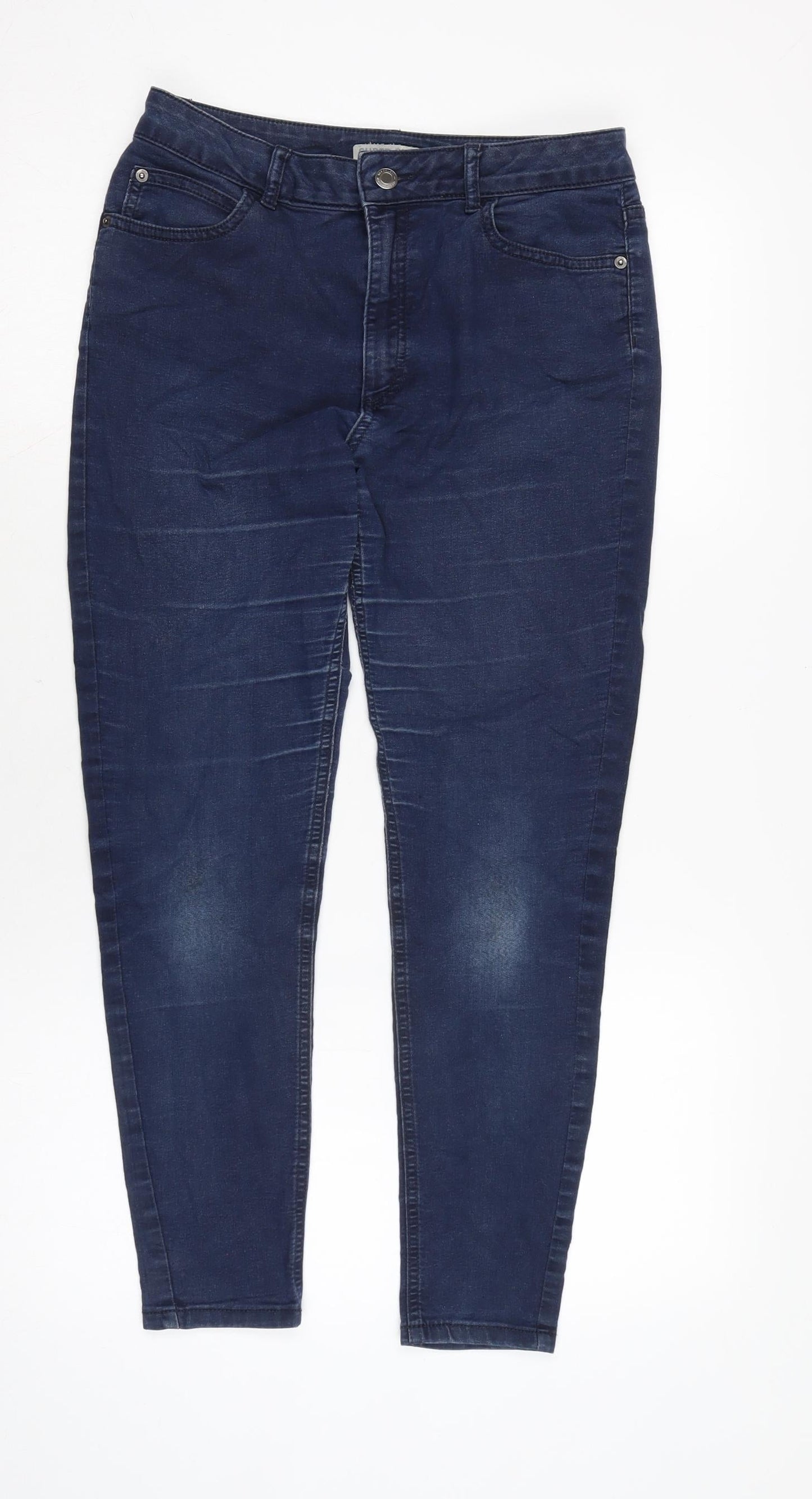 Womens UK Size 10 Marks and Spencer Regular Fit Skinny Blue Jeans