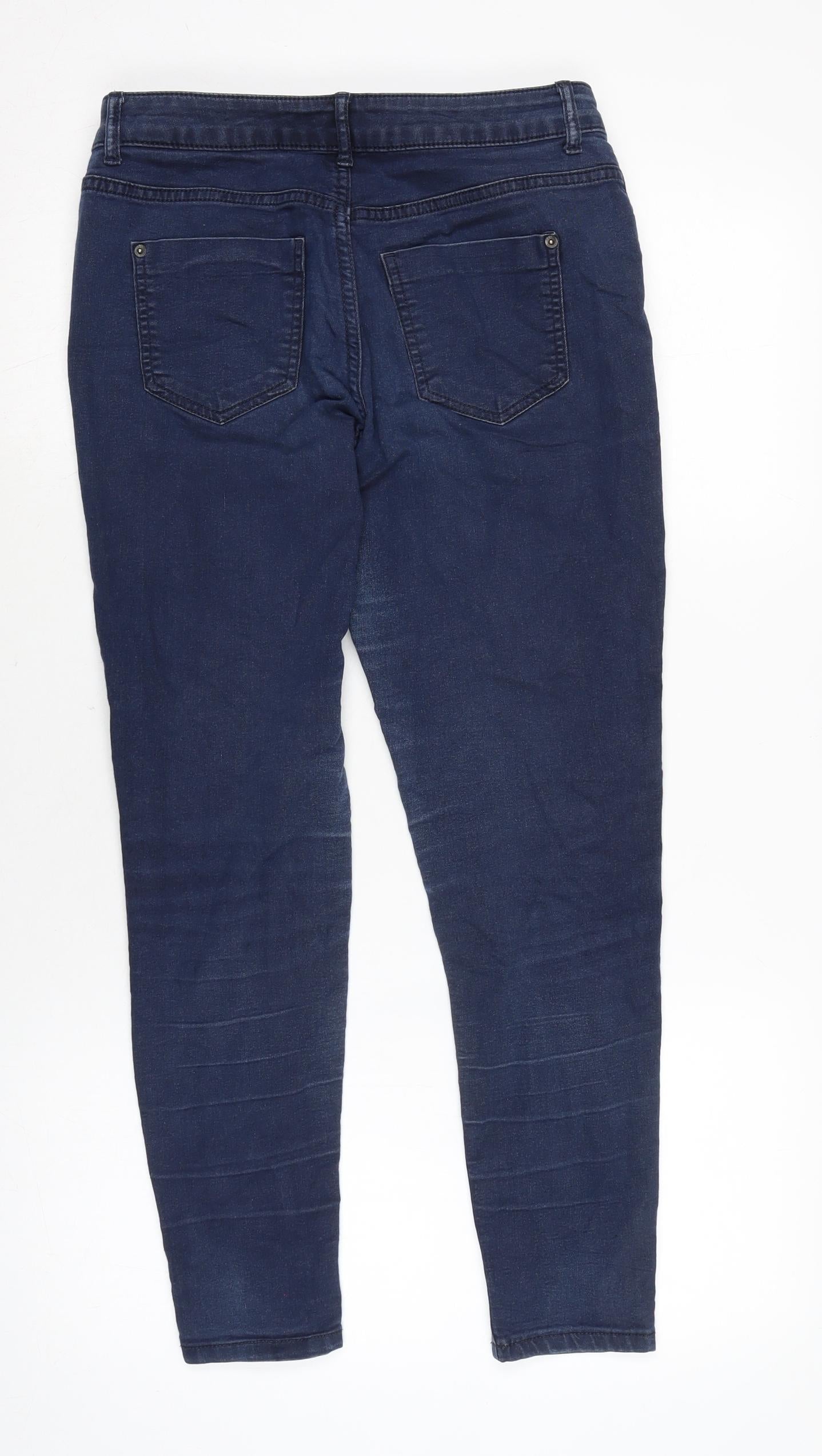 Womens UK Size 10 Marks and Spencer Regular Fit Skinny Blue Jeans