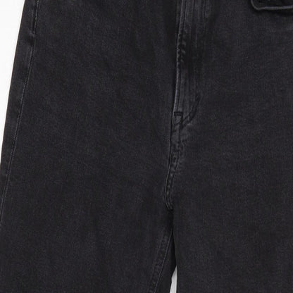Womens UK Size 12 H&M Regular Fit Straight Grey Jeans