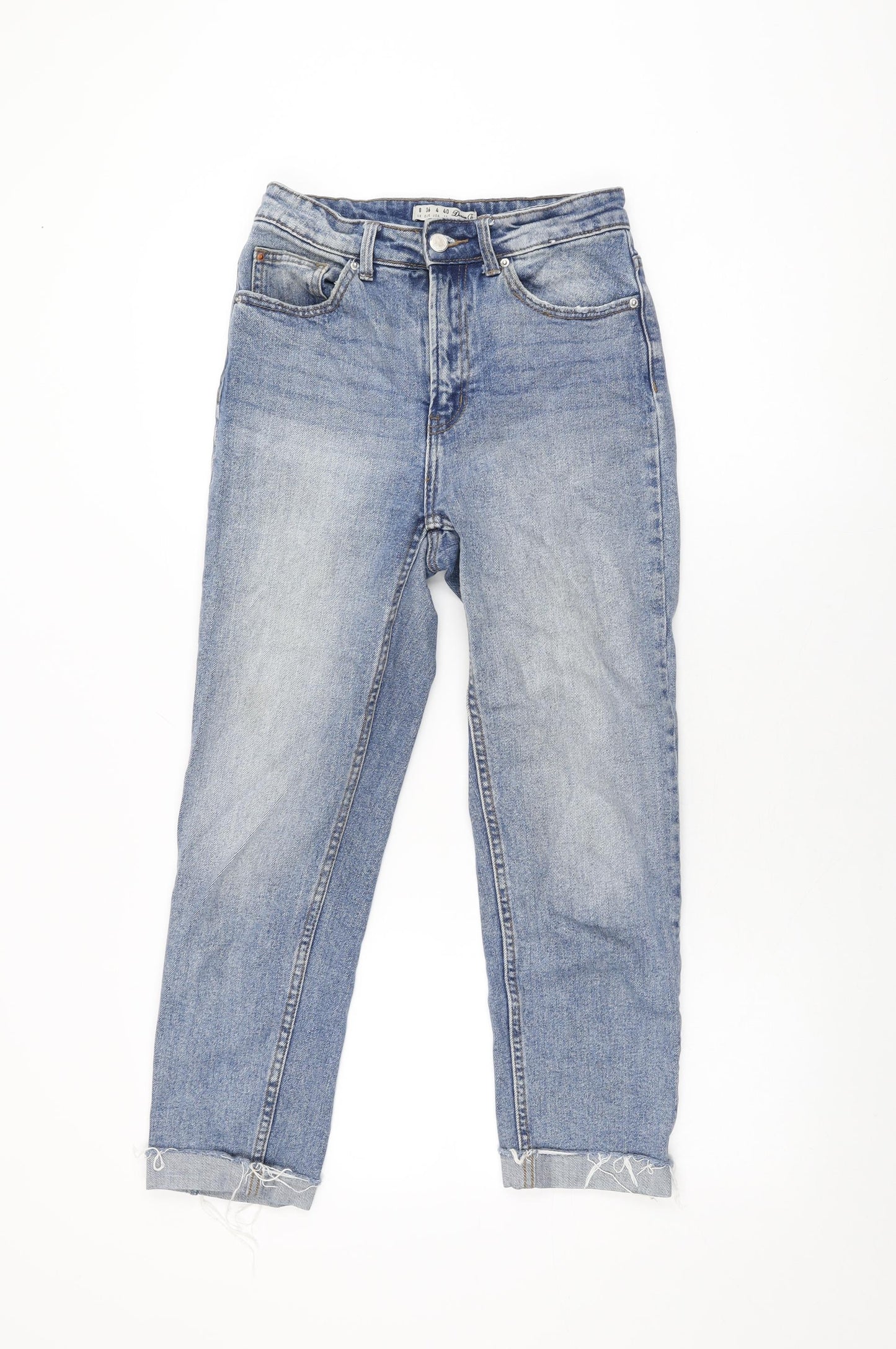 Denim Co Womens Blue Cotton Skinny Jeans Size 8 L25 in Regular Zip