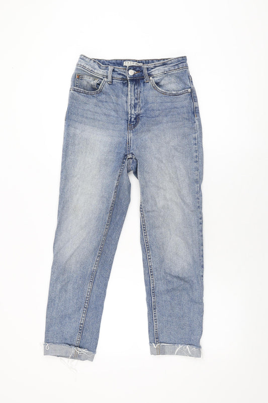 Denim Co Womens Blue Cotton Skinny Jeans Size 8 L25 in Regular Zip