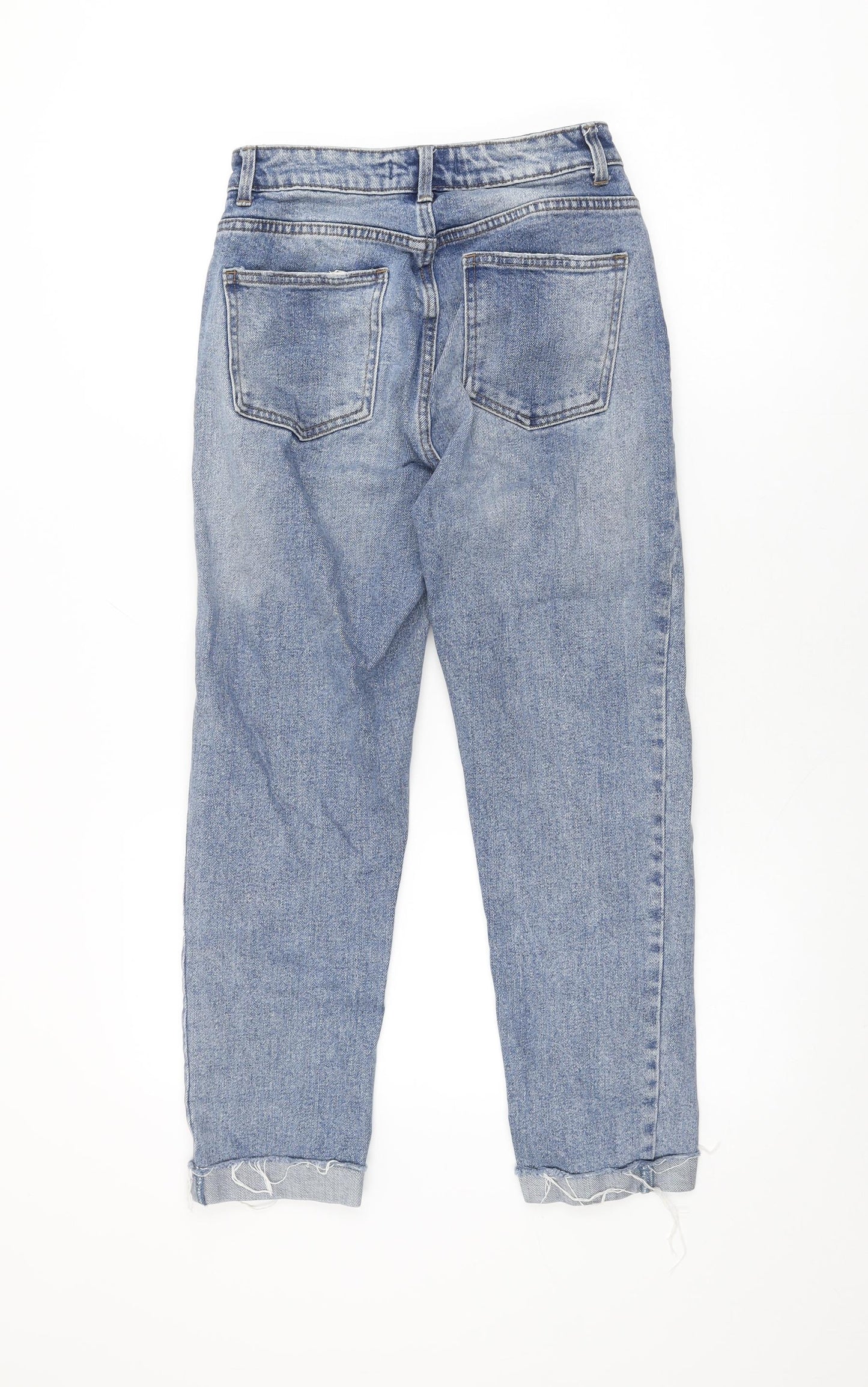 Denim Co Womens Blue Cotton Skinny Jeans Size 8 L25 in Regular Zip