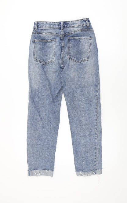 Denim Co Womens Blue Cotton Skinny Jeans Size 8 L25 in Regular Zip