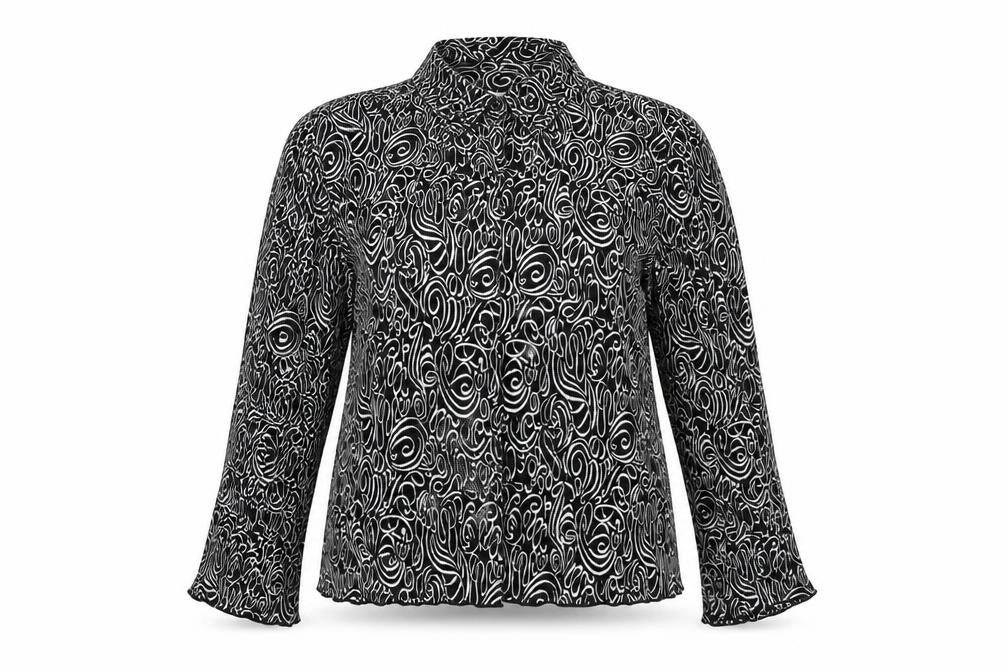 Womens UK Size 14 M&Co Black Basic Button-Up