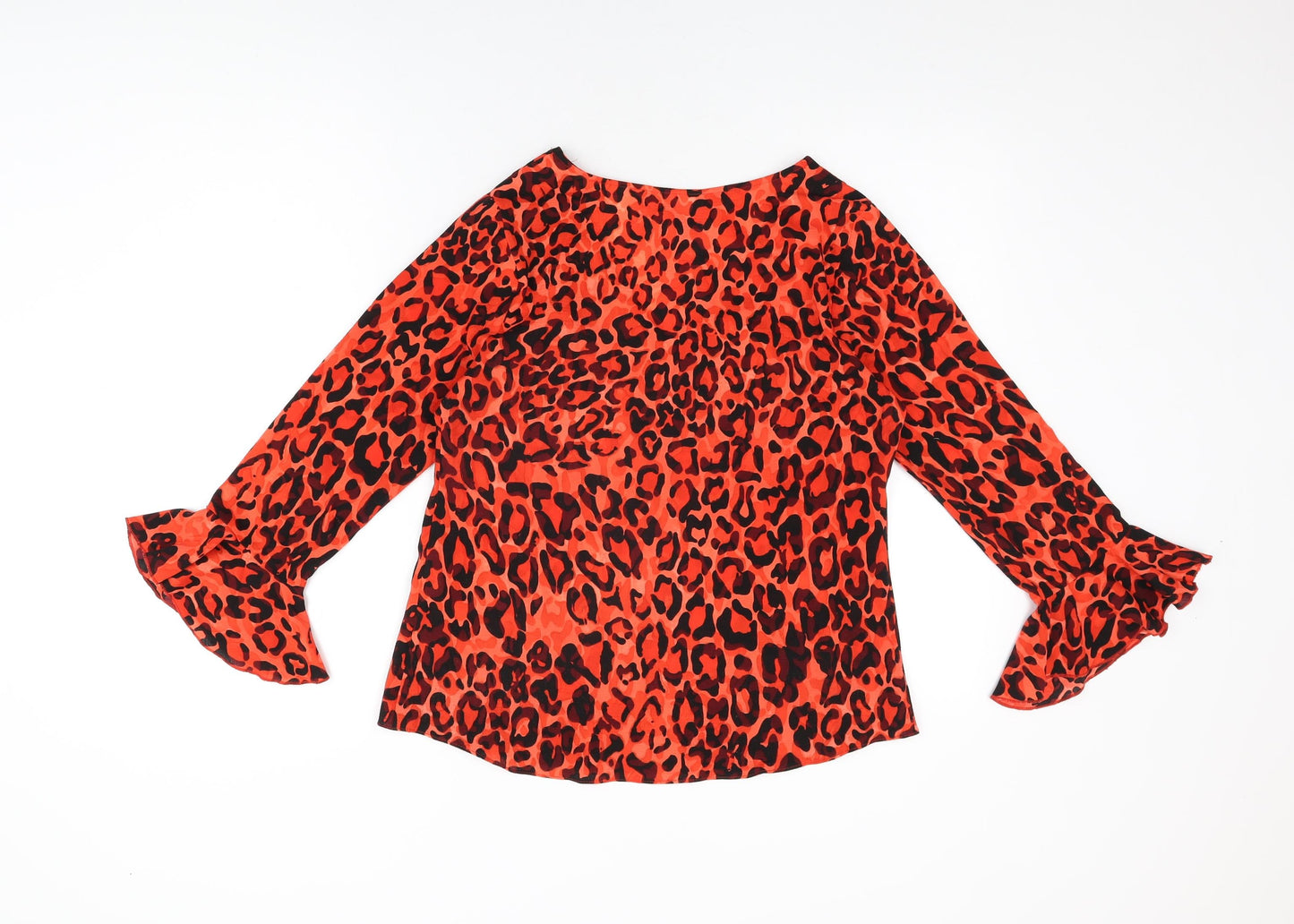 Womens UK Size 8 Wallis Red Basic T-Shirt