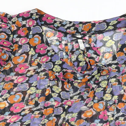 Womens UK Size 14 NEXT Black Basic Blouse