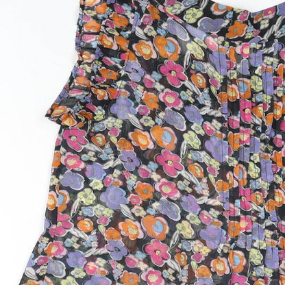Womens UK Size 14 NEXT Black Basic Blouse
