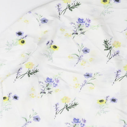 Womens UK Size 12 ASOS White Basic Button-Up