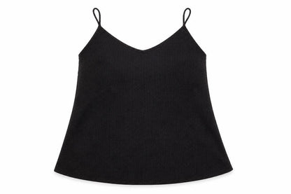 Curvewow Womens Black Polyester Basic T-Shirt Size 24 V-Neck