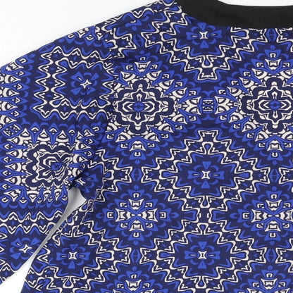 Womens UK Size 12 New Look Blue Kimono Blouse