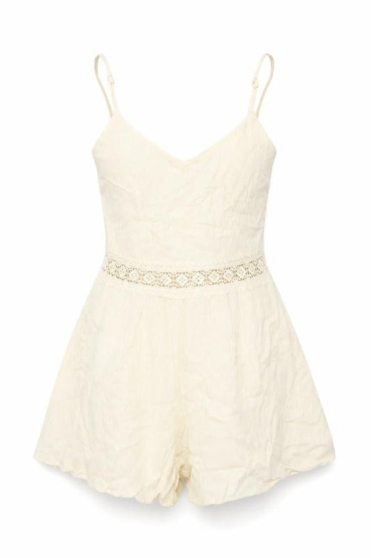 Womens UK Size 6 H&M One-Piece Ivory Playsuit