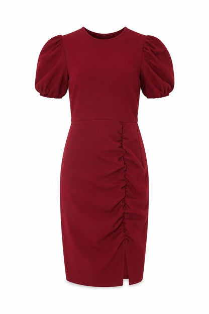 Quiz Womens Red Polyester Bodycon Size 8 Round Neck Pullover