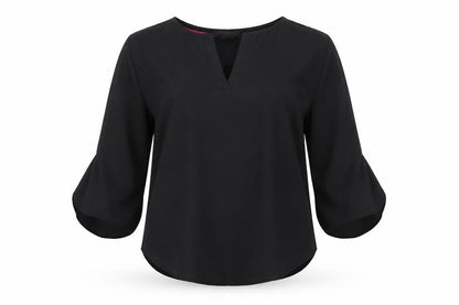 Womens UK Size S Christian Siriano Black Basic Blouse